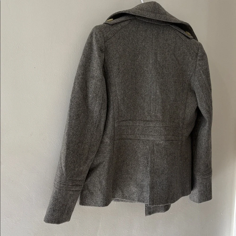 J. Crew Gray women’s Pea Coat - size small - 100% wool